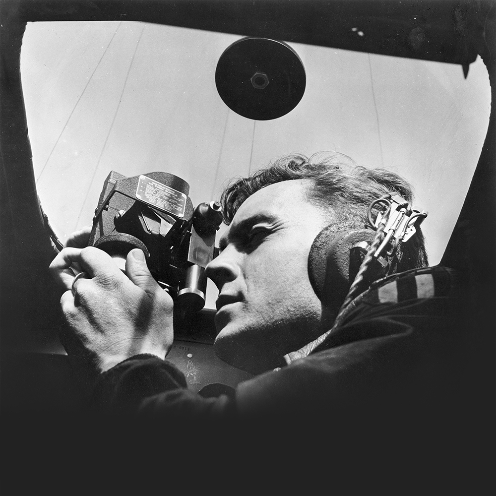 A Navigator Taking a Sextant Sighting through an Astrodome | Time and  Navigation